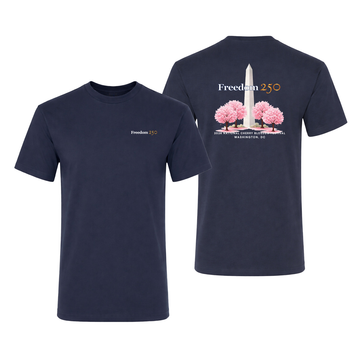 Freedom 250 Cherry Blossom Navy Tee
