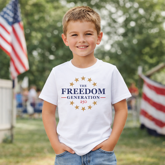 The Freedom Generation Youth White Tee