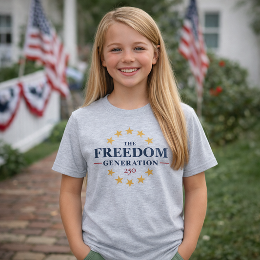 The Freedom Generation Youth Dark Ash Tee