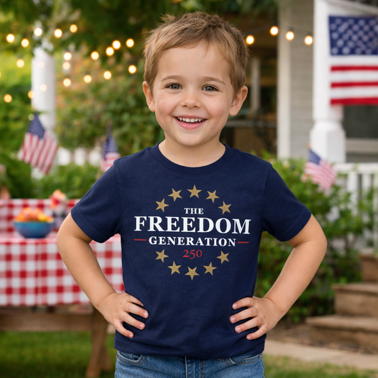 The Freedom Generation Toddler Navy Tee