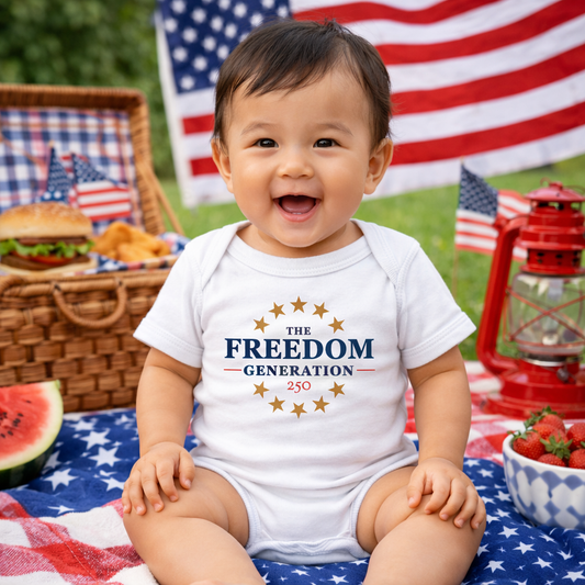 The Freedom Generation Infant White Bodysuit