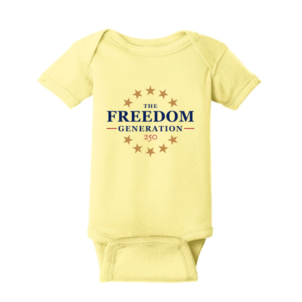 The Freedom Generation Infant Light Yellow Bodysuit