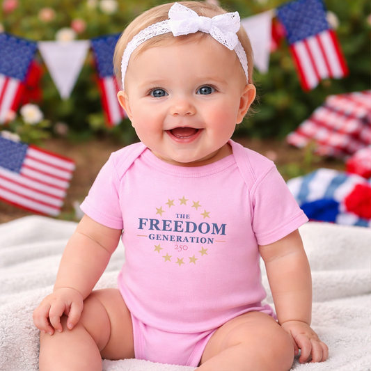 The Freedom Generation Infant Pink Bodysuit