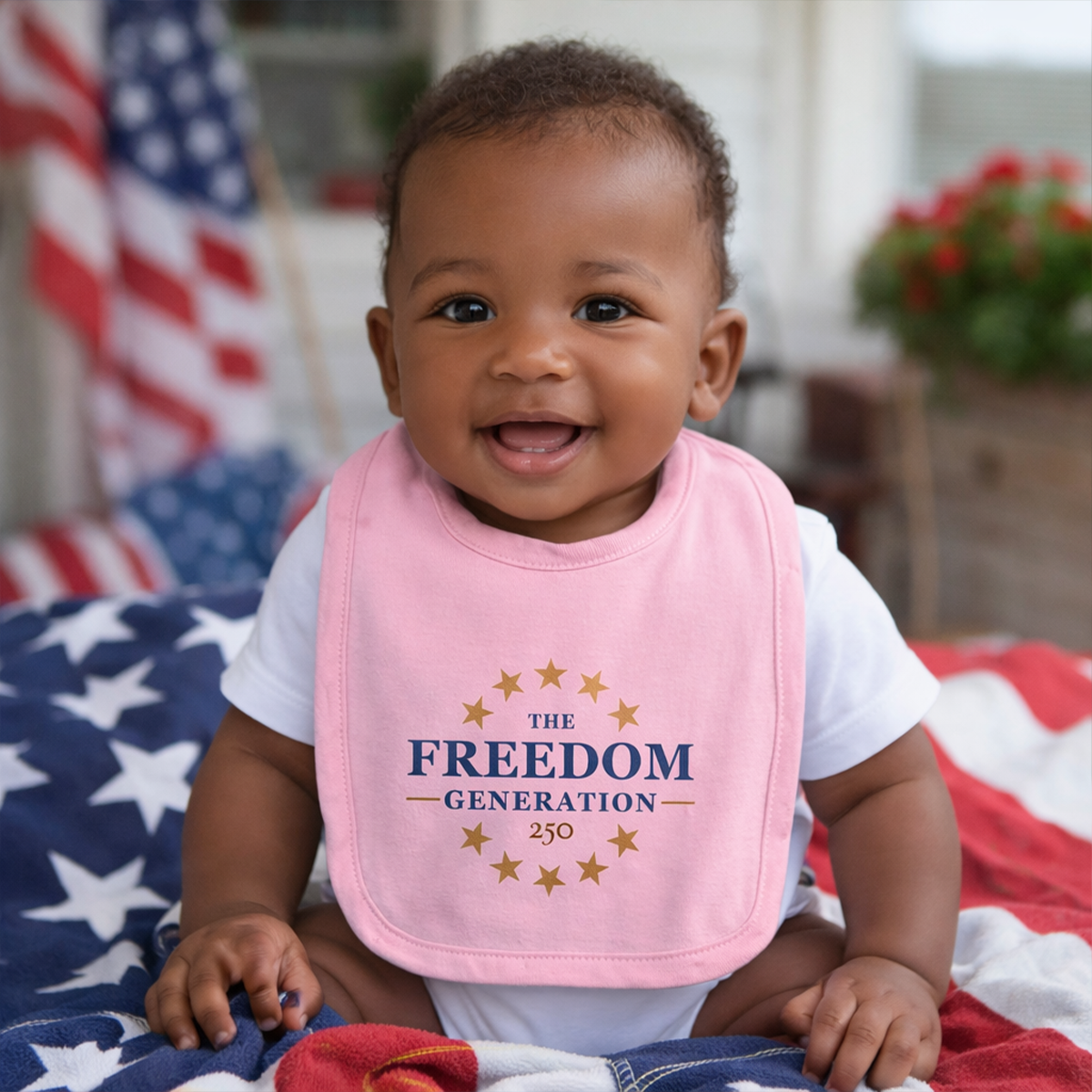 The Freedom Generation Infant Pink Bib