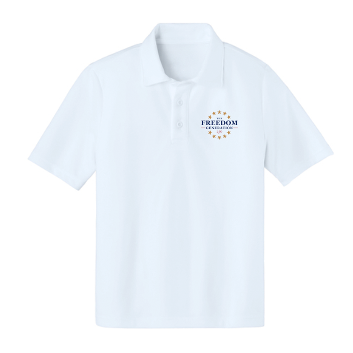 The Freedom Generation Youth White Polo