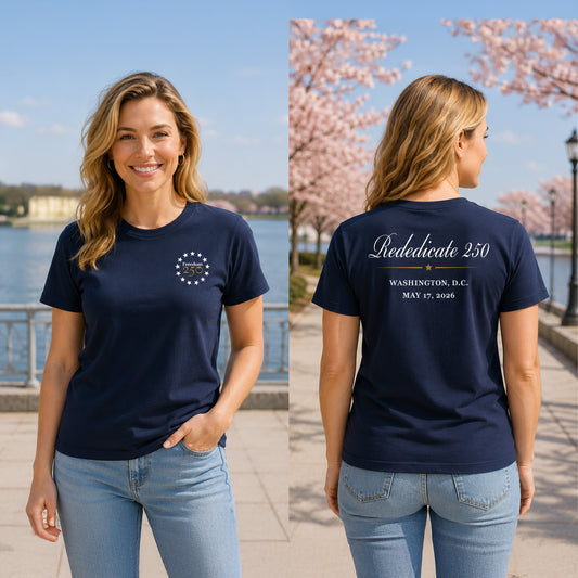 Rededicate 250 Unisex Navy Tee
