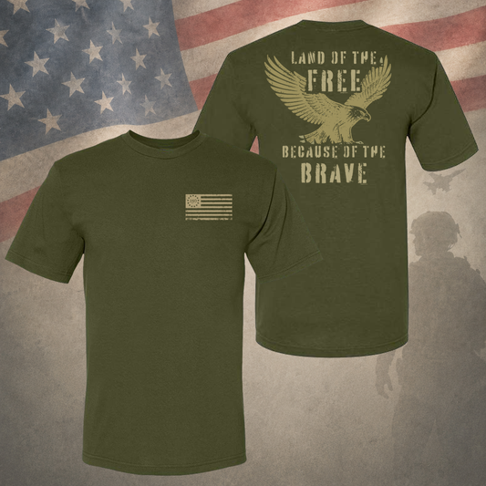 Land of the Free Olive Tee