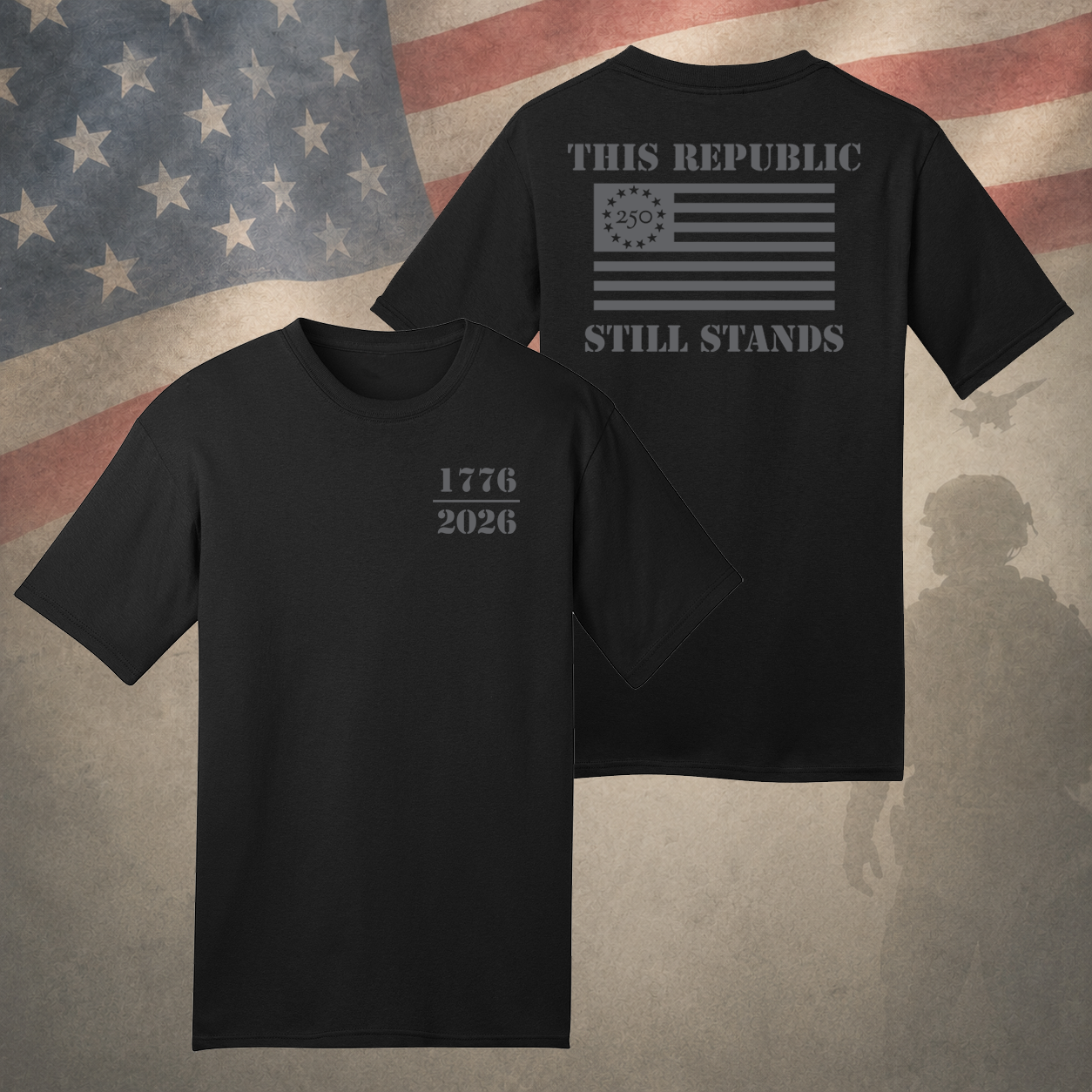 This Republic Still Stands Black Tee