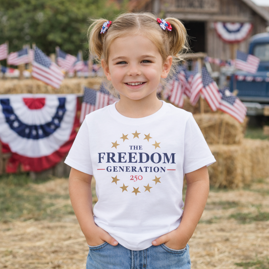 The Freedom Generation Toddler White Tee