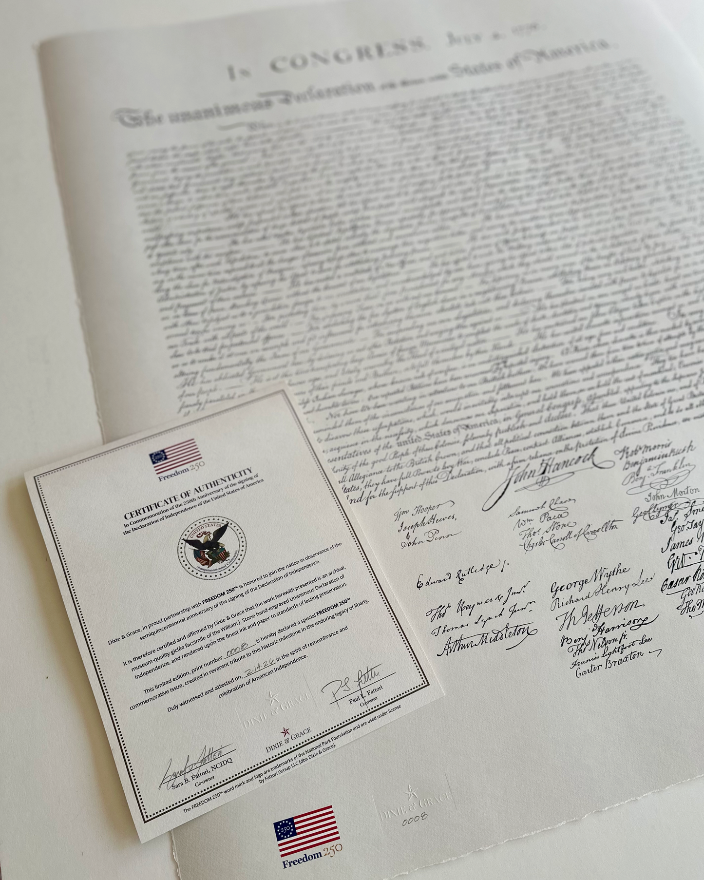 Declaration of Independence: Freedom 250 [Giclée Print]