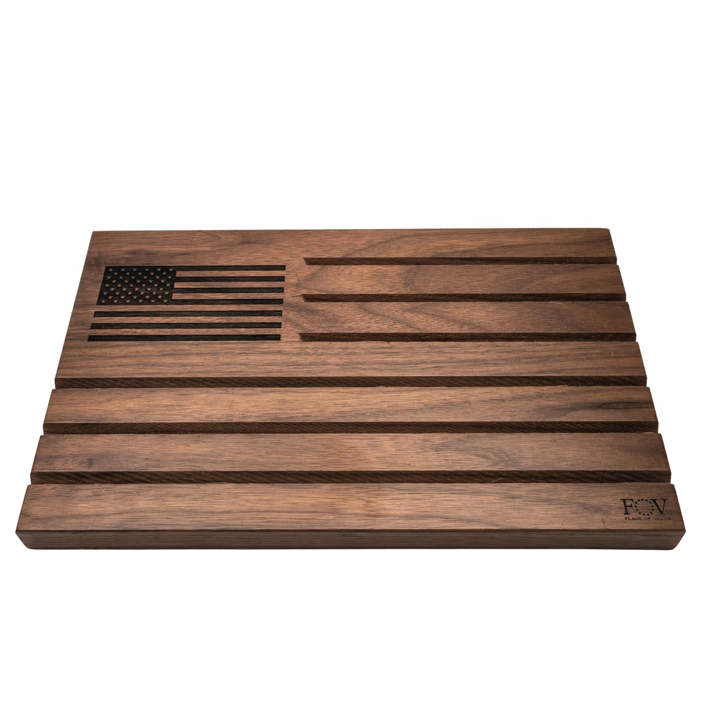 American Flag Wooden Desktop Challenge Coin Holder