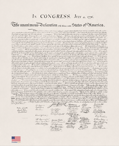 Declaration of Independence: Freedom 250 [Giclée Print]