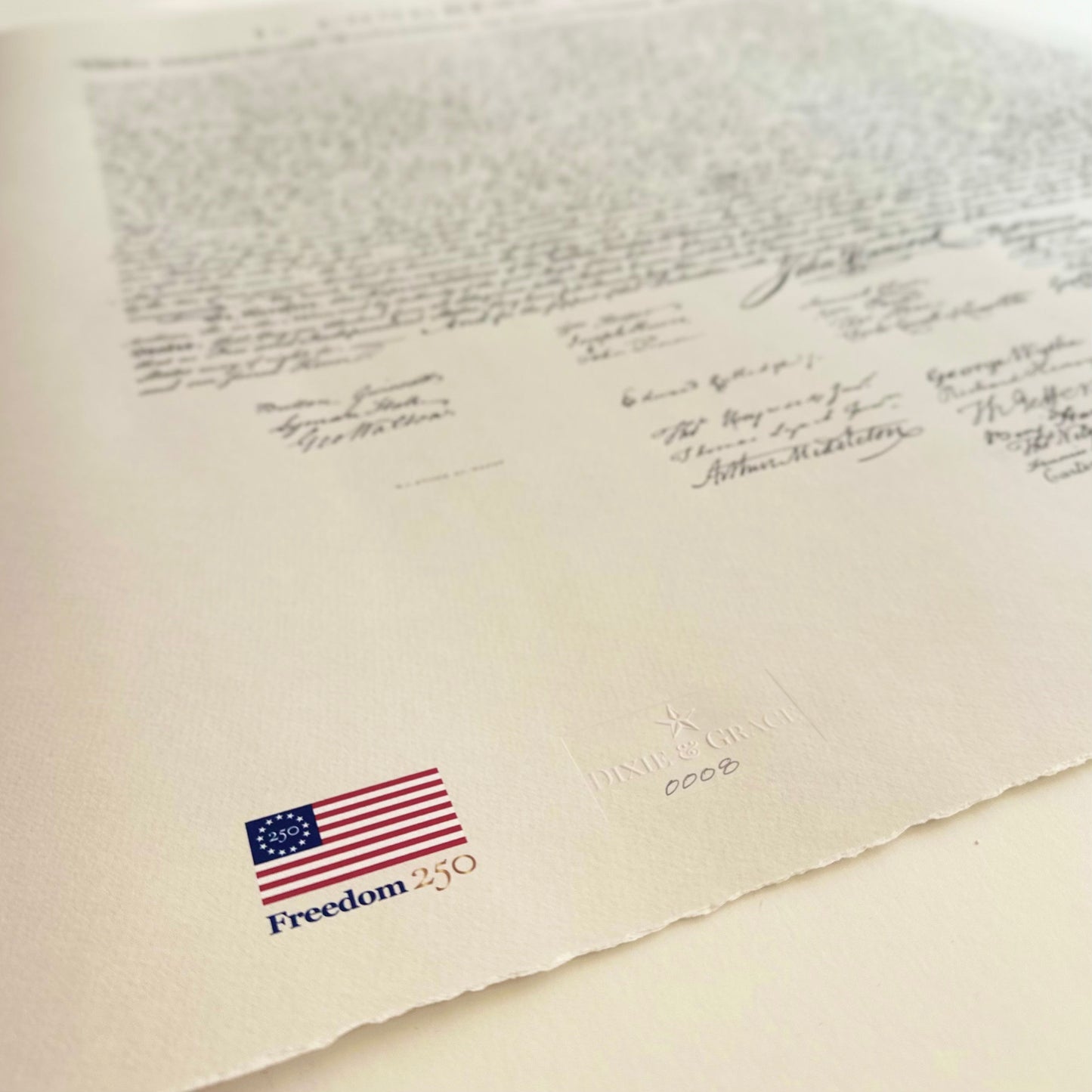 Declaration of Independence: Freedom 250 [Giclée Print]