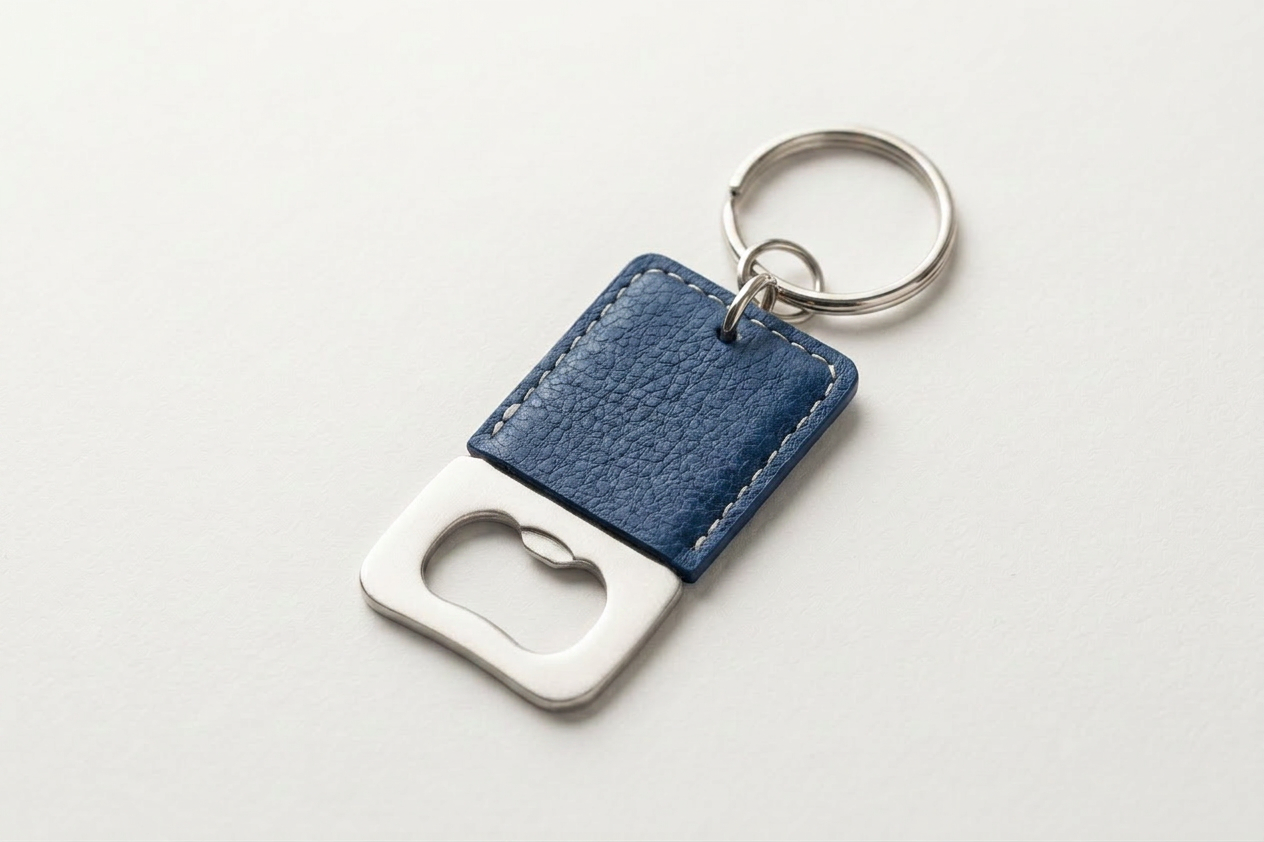 Freedom 250 Leatherette Bottle Opener Keychain