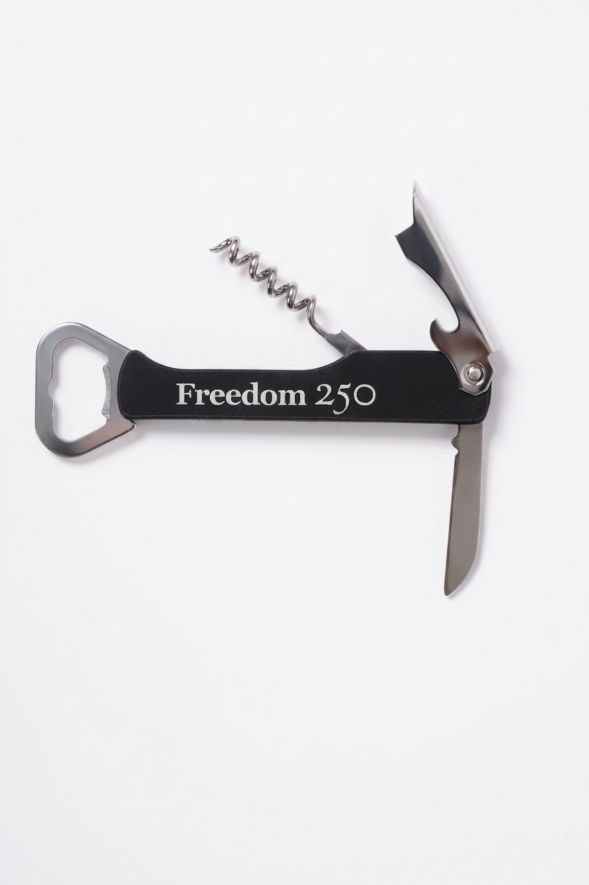 Freedom 250 Leatherette Wine Bottle Opener
