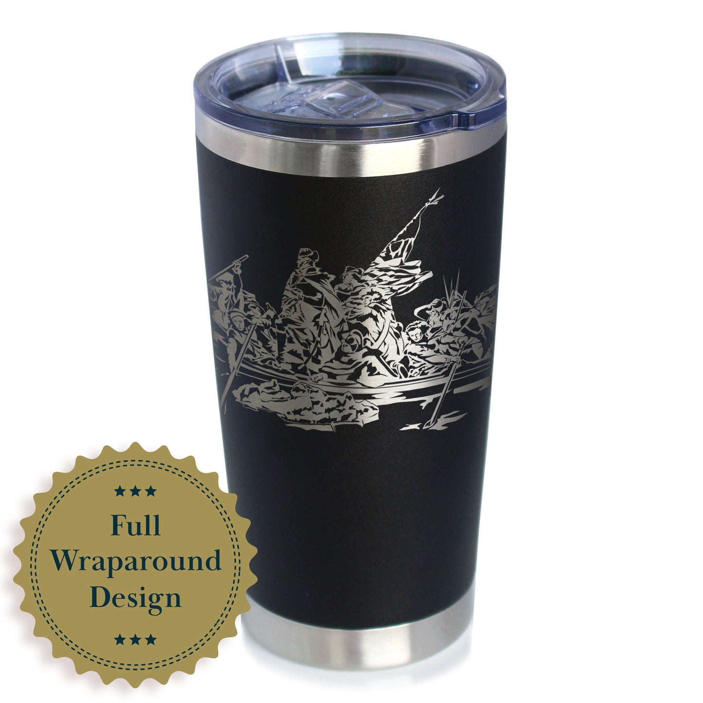 Freedom 250 Washington Crossing the Delaware Insulated Coffee Tumbler 20oz