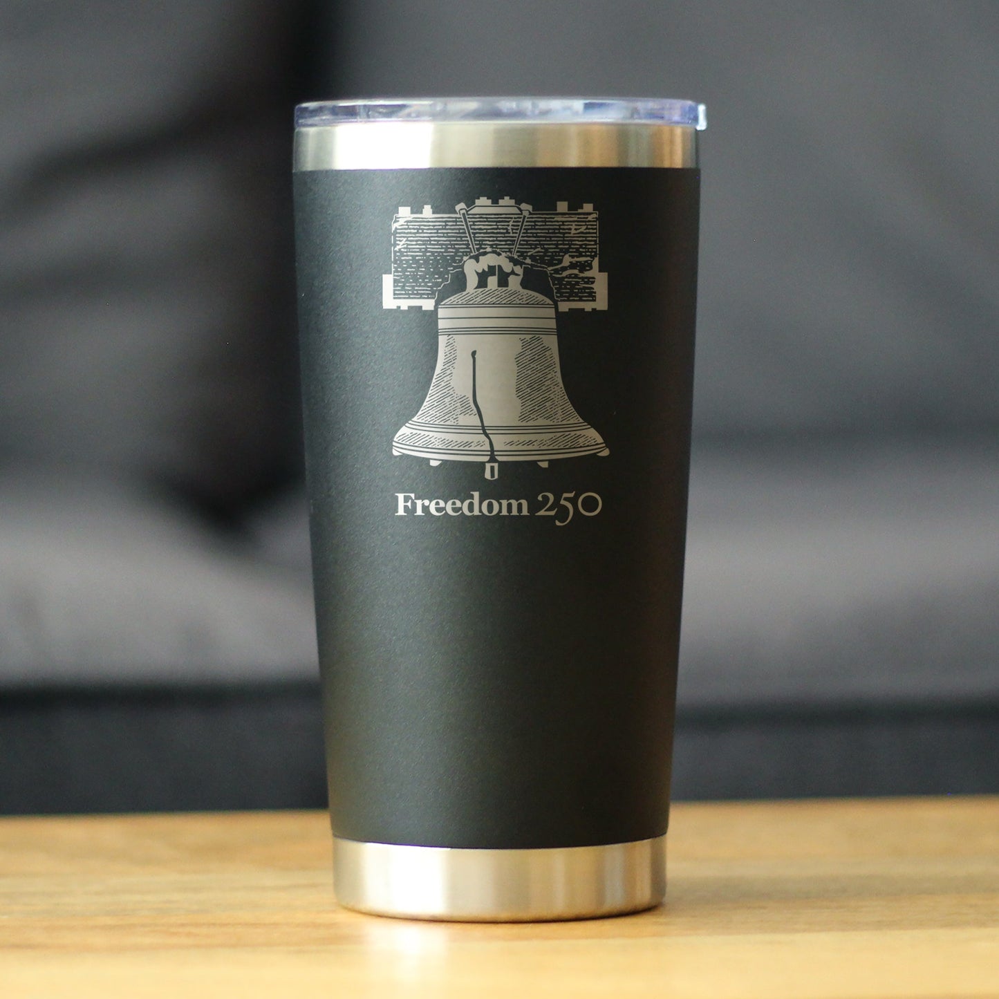 Freedom 250 Liberty Bell Insulated Coffee Tumbler with Sliding Lid Official Merch for 250th Anniversary of the USA 20oz Stainless Steel Tumbler