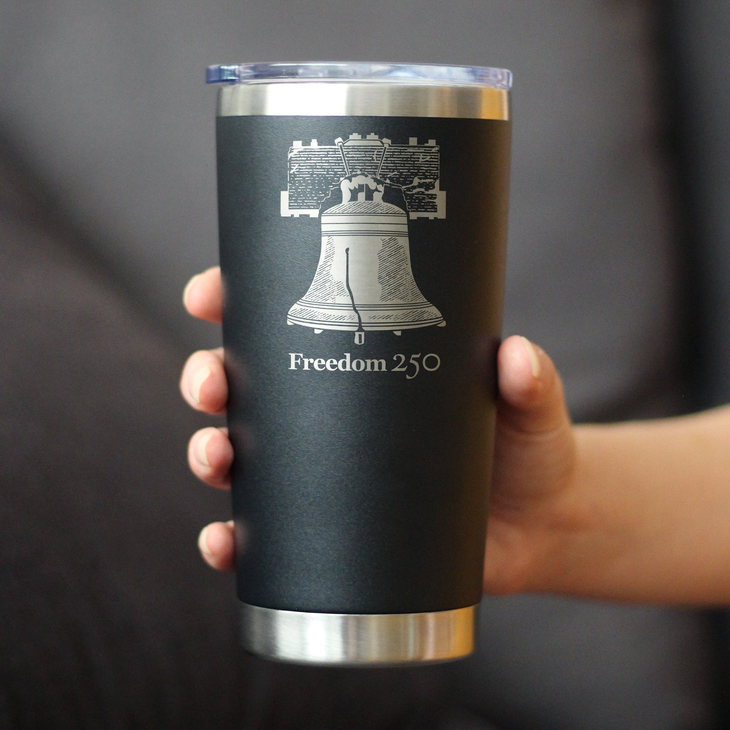 Freedom 250 Liberty Bell Insulated Coffee Tumbler with Sliding Lid Official Merch for 250th Anniversary of the USA 20oz Stainless Steel Tumbler