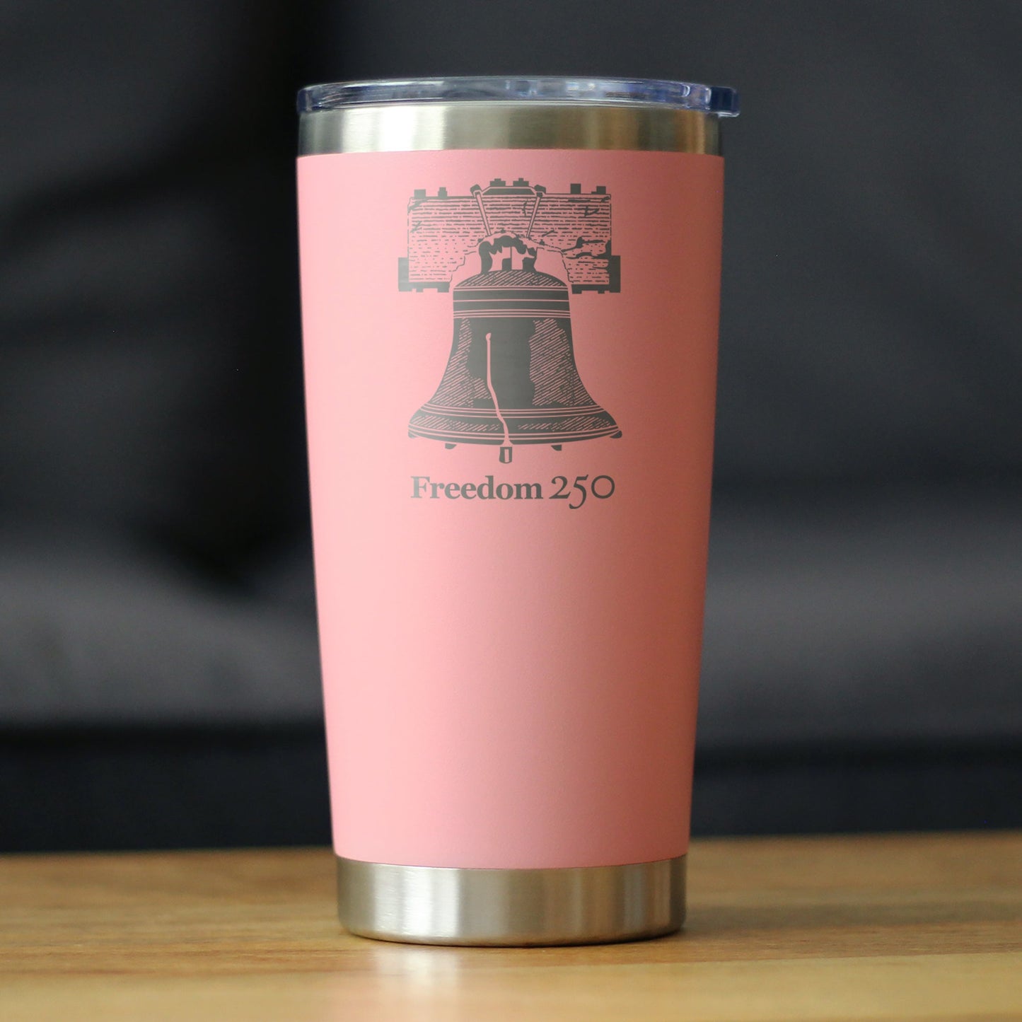 Freedom 250 Liberty Bell Insulated Coffee Tumbler with Sliding Lid Official Merch for 250th Anniversary of the USA 20oz Stainless Steel Tumbler