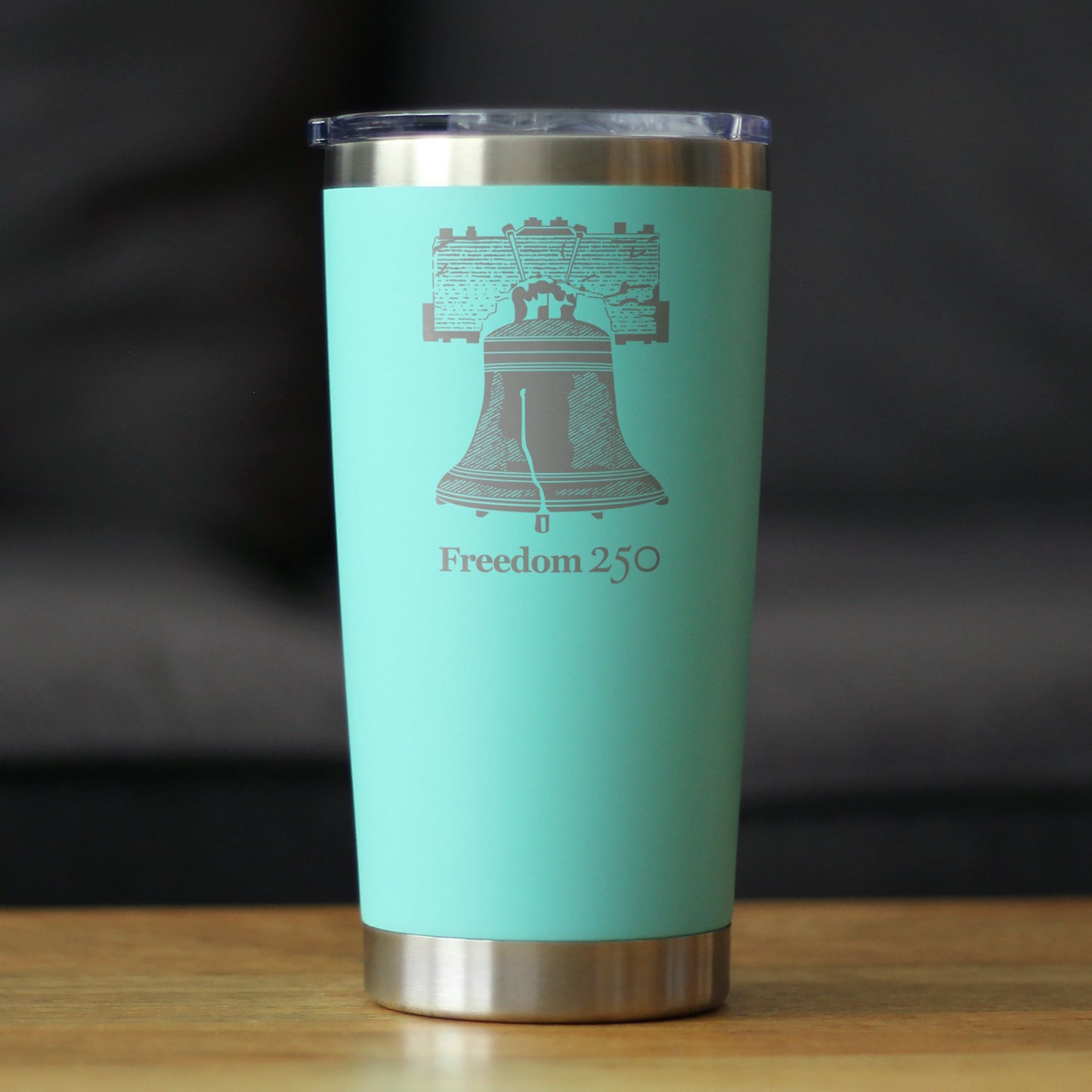 Freedom 250 Liberty Bell Insulated Coffee Tumbler with Sliding Lid Official Merch for 250th Anniversary of the USA 20oz Stainless Steel Tumbler