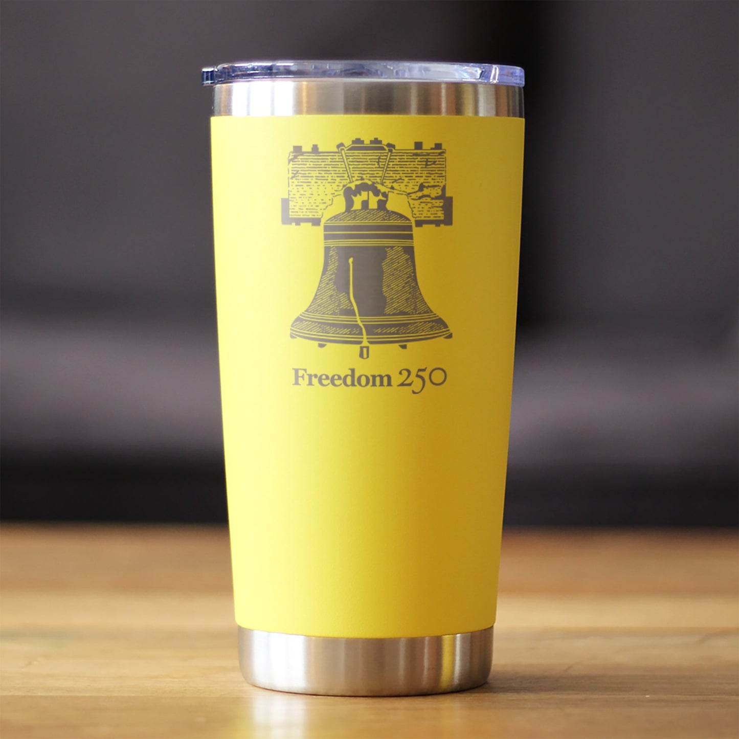 Freedom 250 Liberty Bell Insulated Coffee Tumbler with Sliding Lid Official Merch for 250th Anniversary of the USA 20oz Stainless Steel Tumbler
