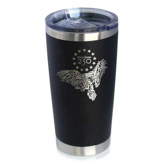 Freedom 250 Bald Eagle Insulated Coffee Tumbler 20oz