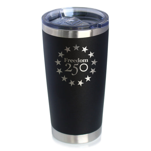 Freedom 250 Betsy Ross Logo Insulated Coffee Tumbler 20oz
