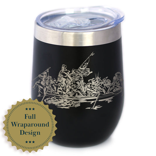 Freedom 250 Washington Crossing the Delaware Insulated Wine Tumbler 12oz