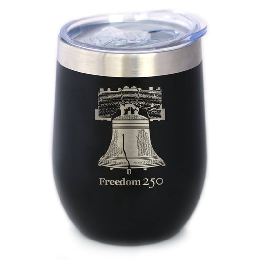 Freedom 250 Liberty Bell Insulated Wine Tumbler 12oz