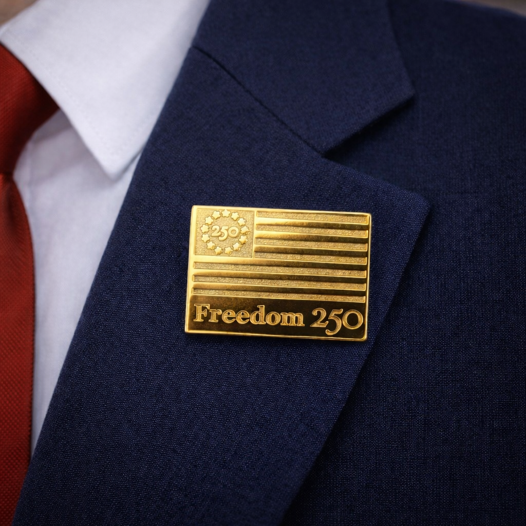 Freedom 250 Limited Edition Gold Lapel Pin