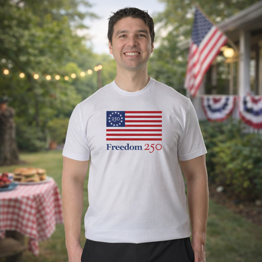 Official Freedom 250 Unisex White Tee