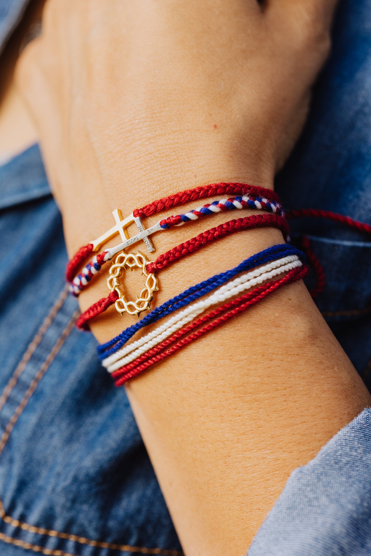 Be Magnified Peaceful Multi Cord Braided Bracelet
