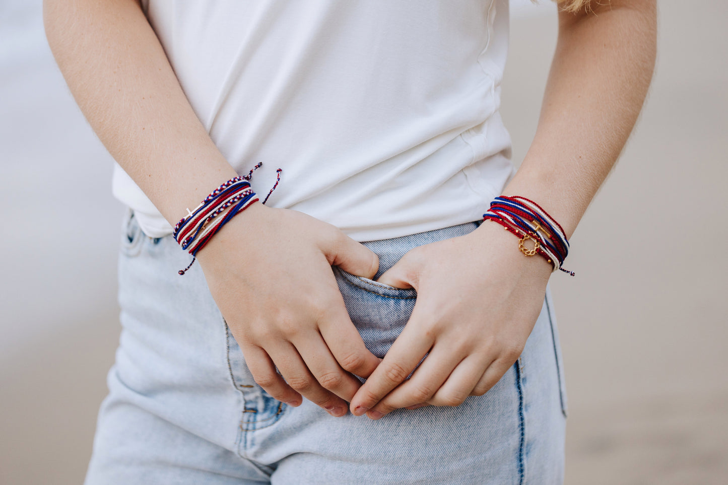 Be Magnified Peaceful Multi Cord Braided Bracelet