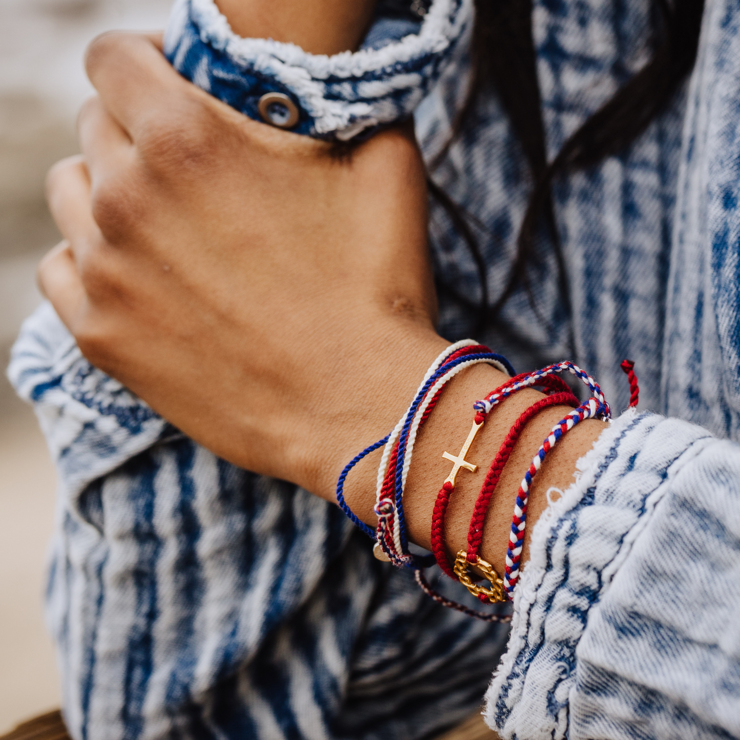 Be Magnified Peaceful Multi Cord Braided Bracelet