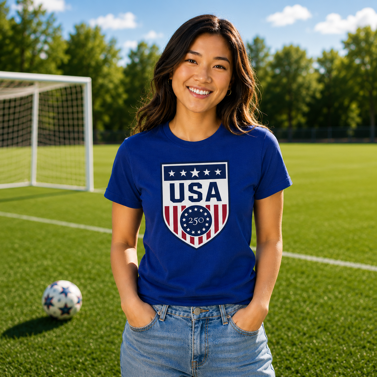 Freedom USA Royal Fine Jersey Tee