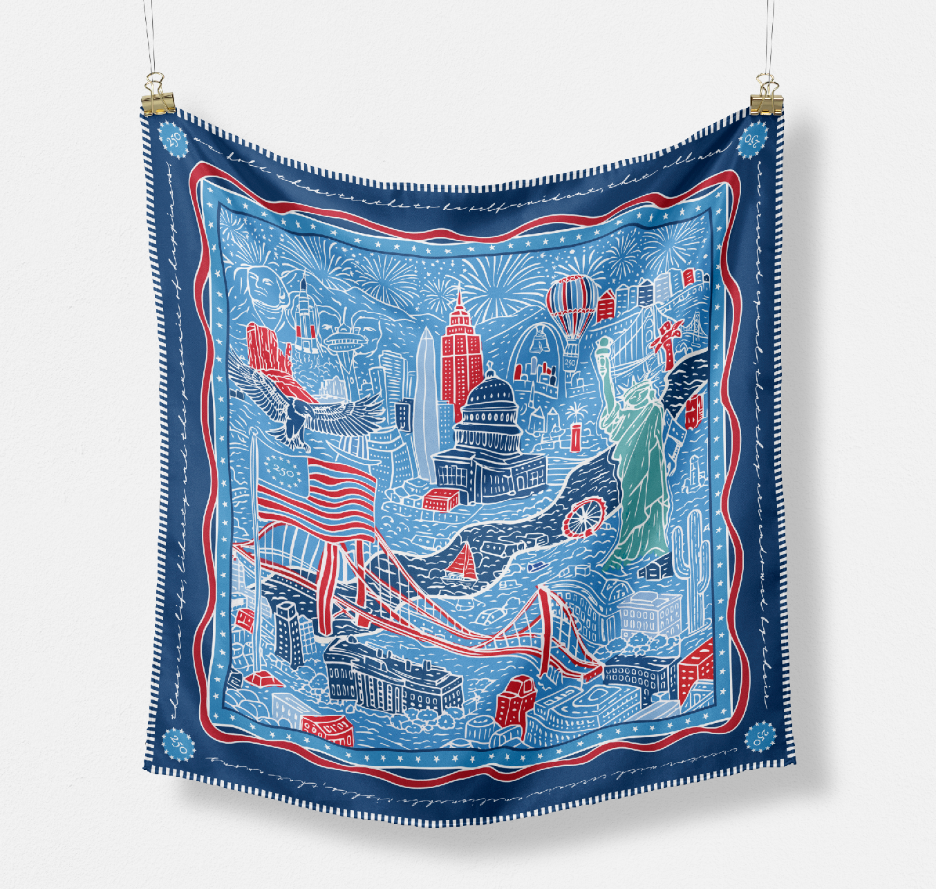 CB Grey x Freedom 250 Silk Scarf