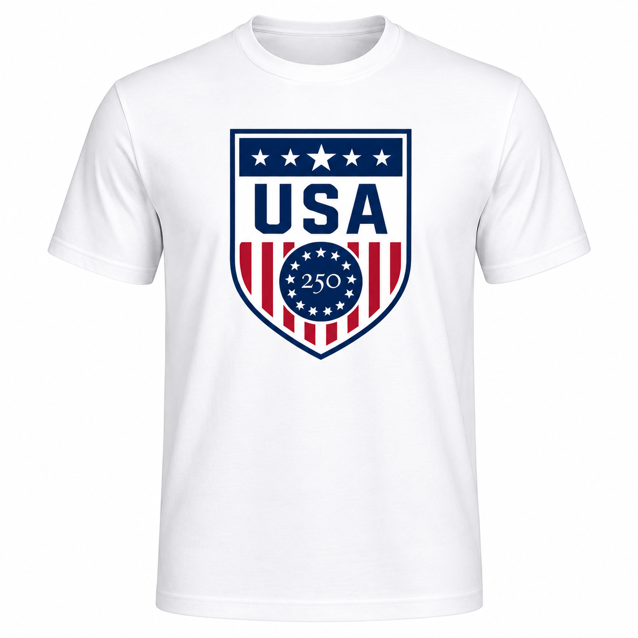 F250 USA White Fine Jersey Tee