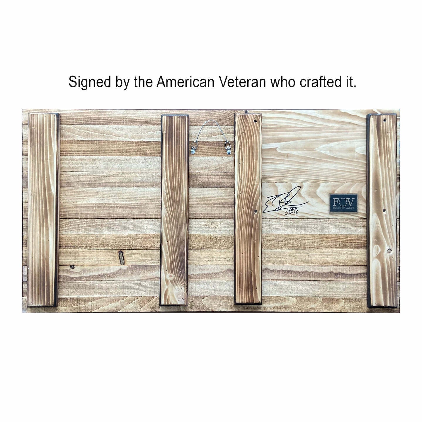 American Flag Challenge Coin Holder Flag