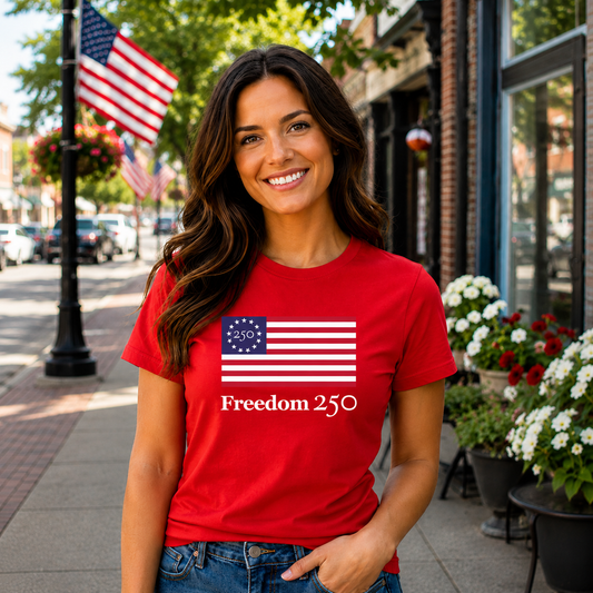 Official Freedom 250 Red Tee